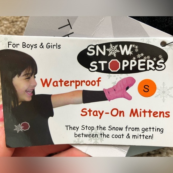 Snow Stoppers Lime Green Mittens Baby 3M Thinsulate Size Small NWT - Picture 4 of 4